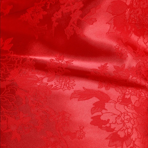 ❤️🥂Lulu’s Prosecco Toasts Red Floral Jacquard Mini Dress - XS 🥂❤️ - Picture 4 of 14